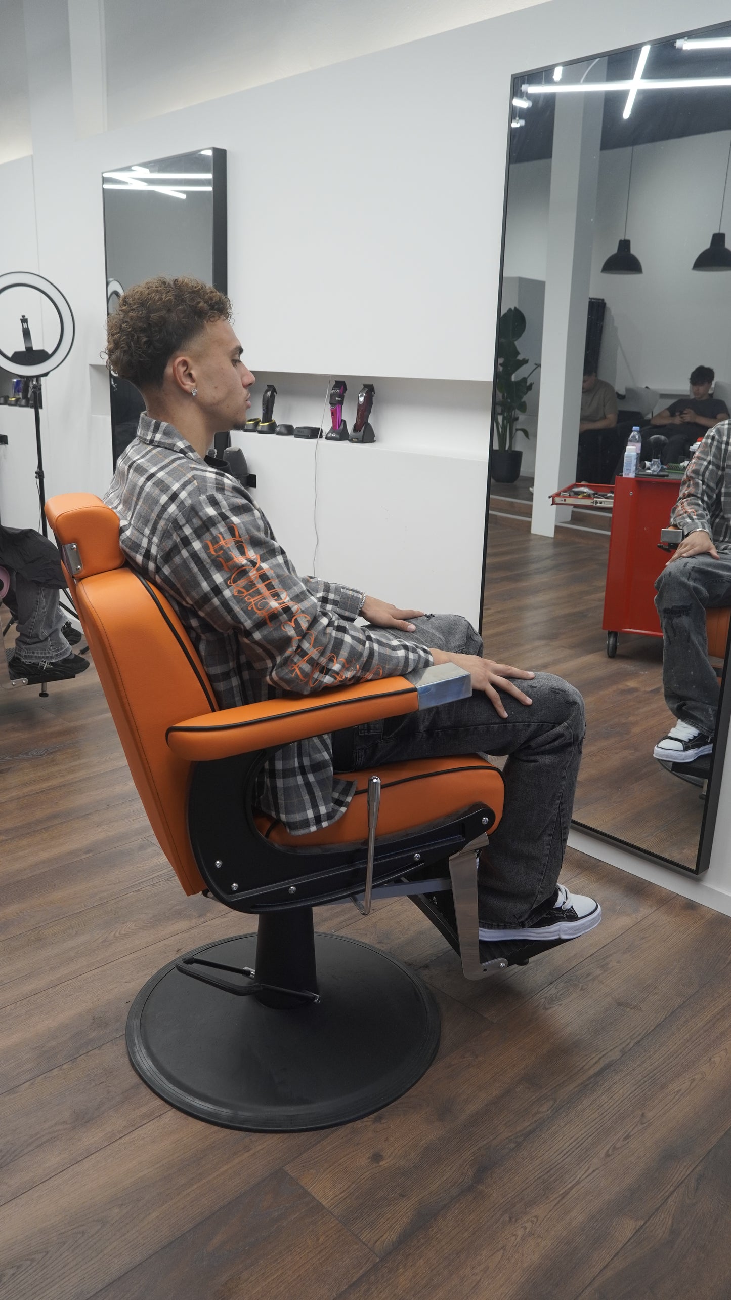 ORANGE PRINT FLANELL