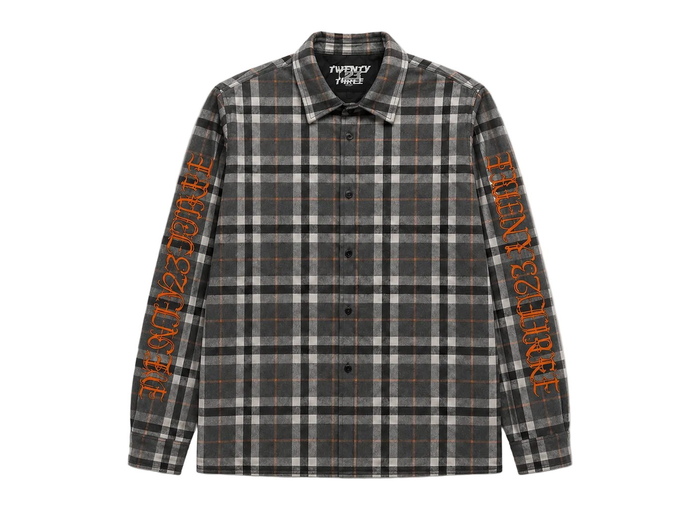 ORANGE PRINT FLANELL