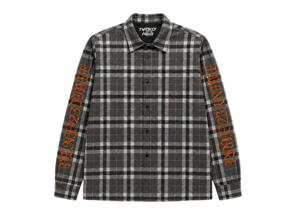 ORANGE PRINT FLANELL