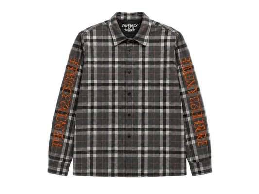 ORANGE PRINT FLANELL