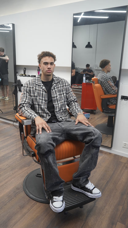 ORANGE PRINT FLANELL